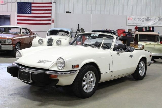 1976 Triumph Spitfire 34267 Miles White Convertible 1500cc 4 Speed Manual 1976 Triumph Spitfire --