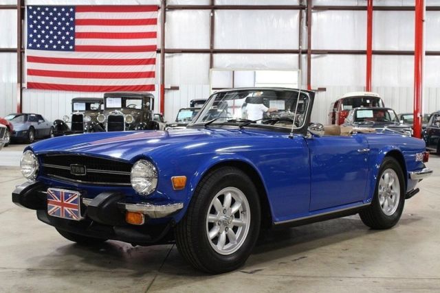 1976 Triumph TR6 30757 Miles Blue Convertible 2.5L Straight-6 4 Speed Manual 1976 Triumph TR-6 --