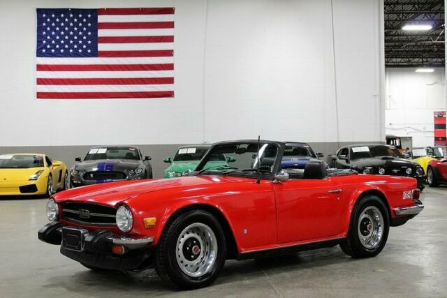 1976 Triumph TR6 63875 Miles Red Convertible 2.5l I6 4 Speed Manual 1976 Triumph TR-6 --