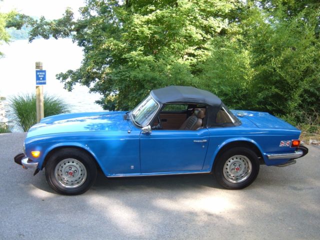 1976 Triumph TR6--Incredibly beautiful, last year of production! FabTahiti Blue! 1976 Triumph TR-6 Roadster