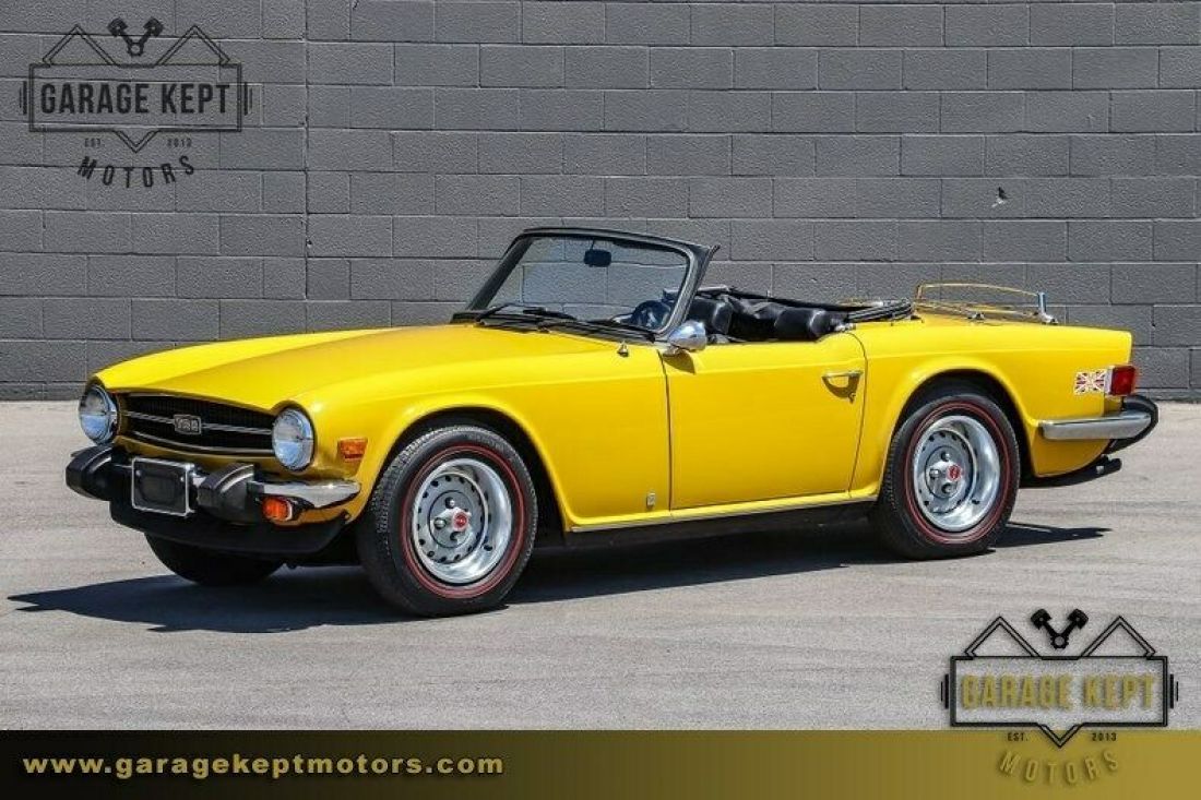 1976 Triumph TR6 Inka Yellow Convertible 2.5L I6 2041 Miles 1976 Triumph TR-6