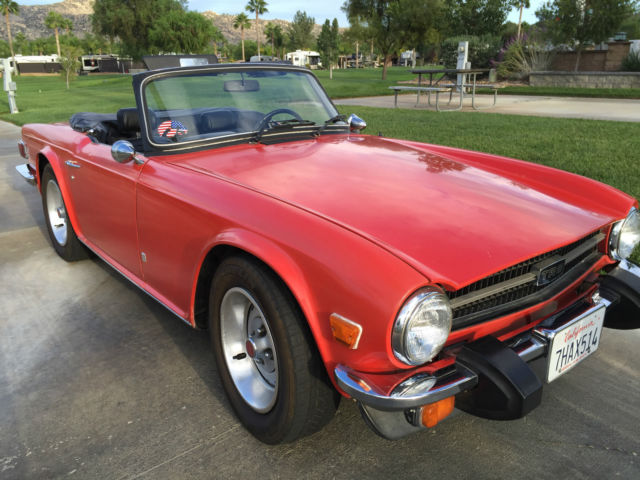 1976 Triumph TR6. Original owner, CA car, 86,000 original miles. Rust Free 1976 Triumph TR-6