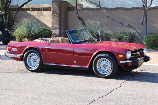 1976 Triumph TR6 Roadster Carmine Red Rebuilt Suspension Great Driving Car!!! 1976 Triumph TR-6