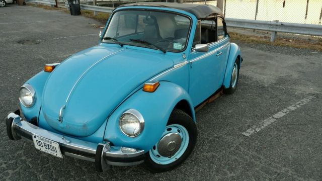 1976 Volkswagen Beetle convertible baby blue lovebug 1976 Volkswagen Beetle - Classic Convertible