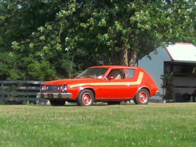 1977 AMC Gremlin Red Car Sporty Coupe Hatchback Vintage Hot Muscle 1977 AMC Gremlin