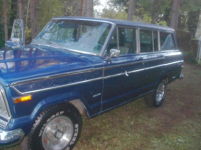 1977 amc jeep wagoneer 401 quadra track air cruse tilt bucket seats factory slot 1977 Jeep Wagoneer loaded