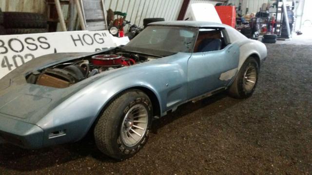 1977 Blue Chevrolette Corvette 1977 Chevrolet Corvette