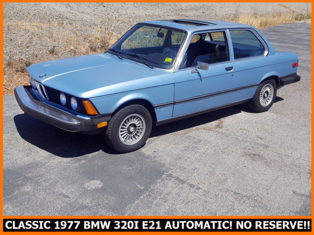 1977 BMW E21 320i AUTOMATIC! LOW MILEAGE CALIFORNIA CLASSIC WITH SUNROOF! 1977 BMW 3-Series