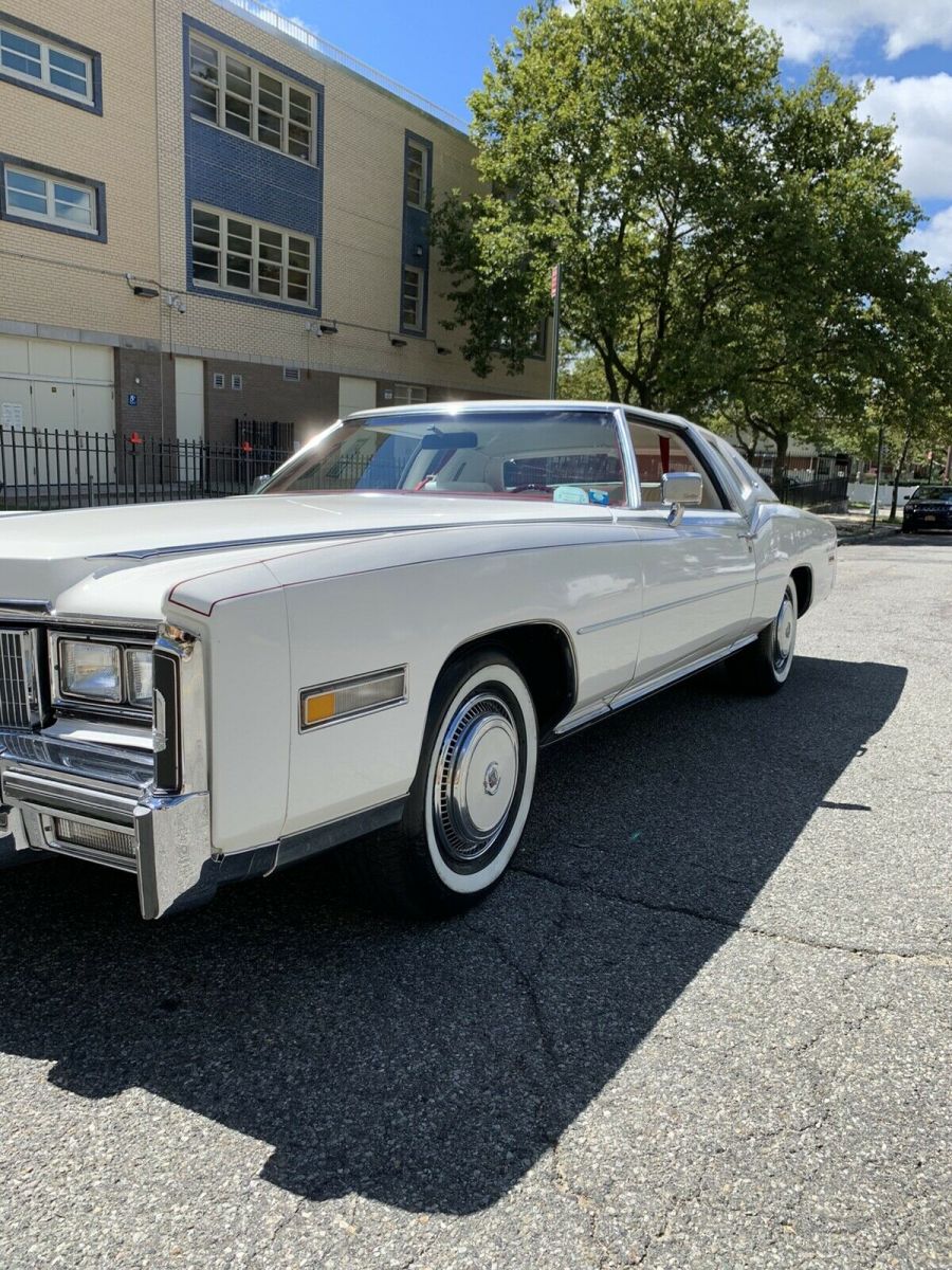1977 Cadillac Eldorado Coupe White FWD Automatic Biarritz 1977 Cadillac Eldorado Biarritz