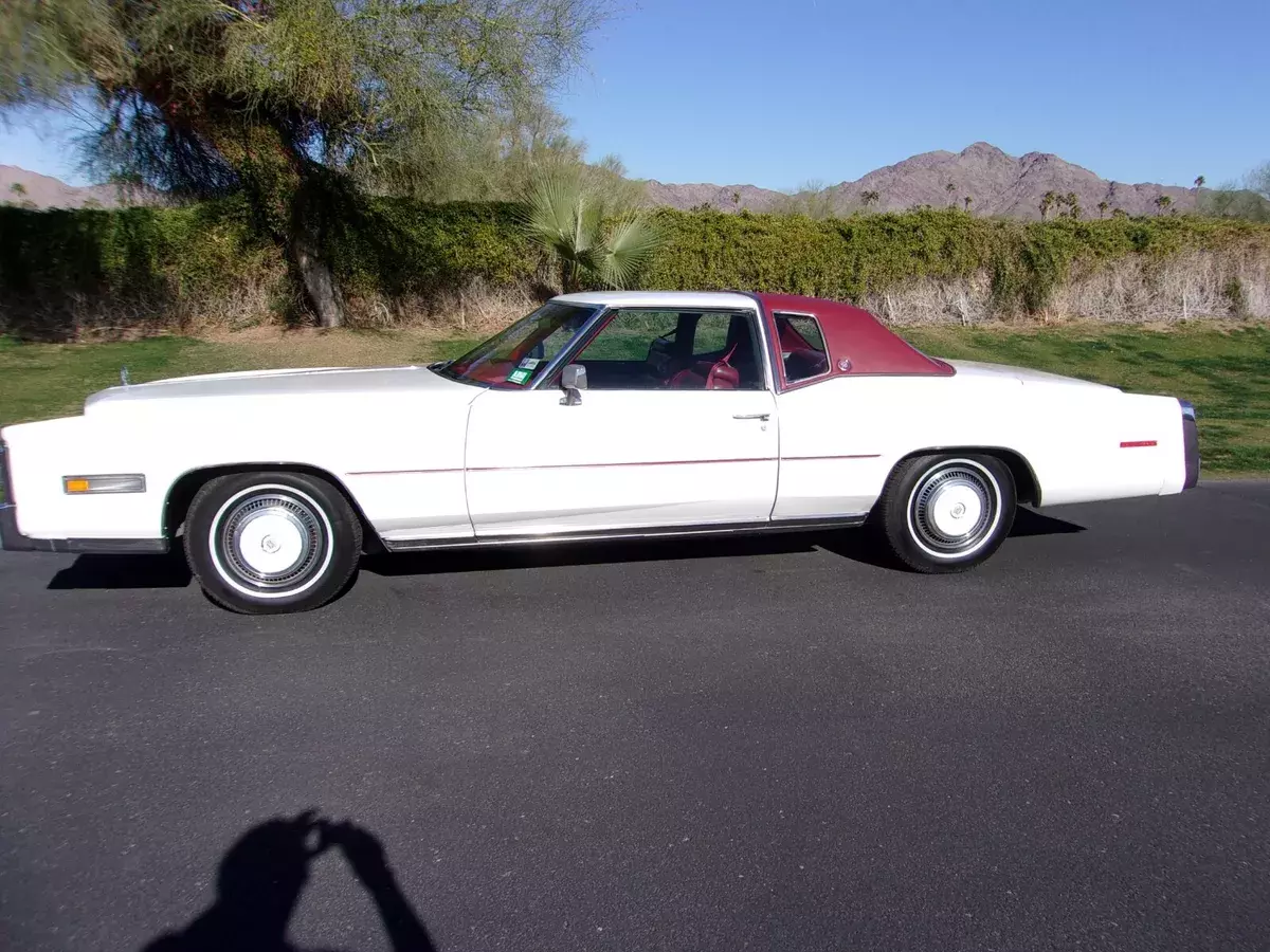 1977 CADILLAC ELDORADO, WHITE, RED INTERIOR, ONLY 34K MILES INTERIOR LIKE NEW 1977 Cadillac Eldorado