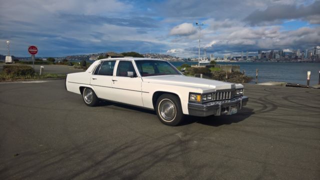 1977 Cadillac Sedan Deville - White/Red - Mechanically Sound & Ready To Drive! 1977 Cadillac Sedan Deville Fleetwood