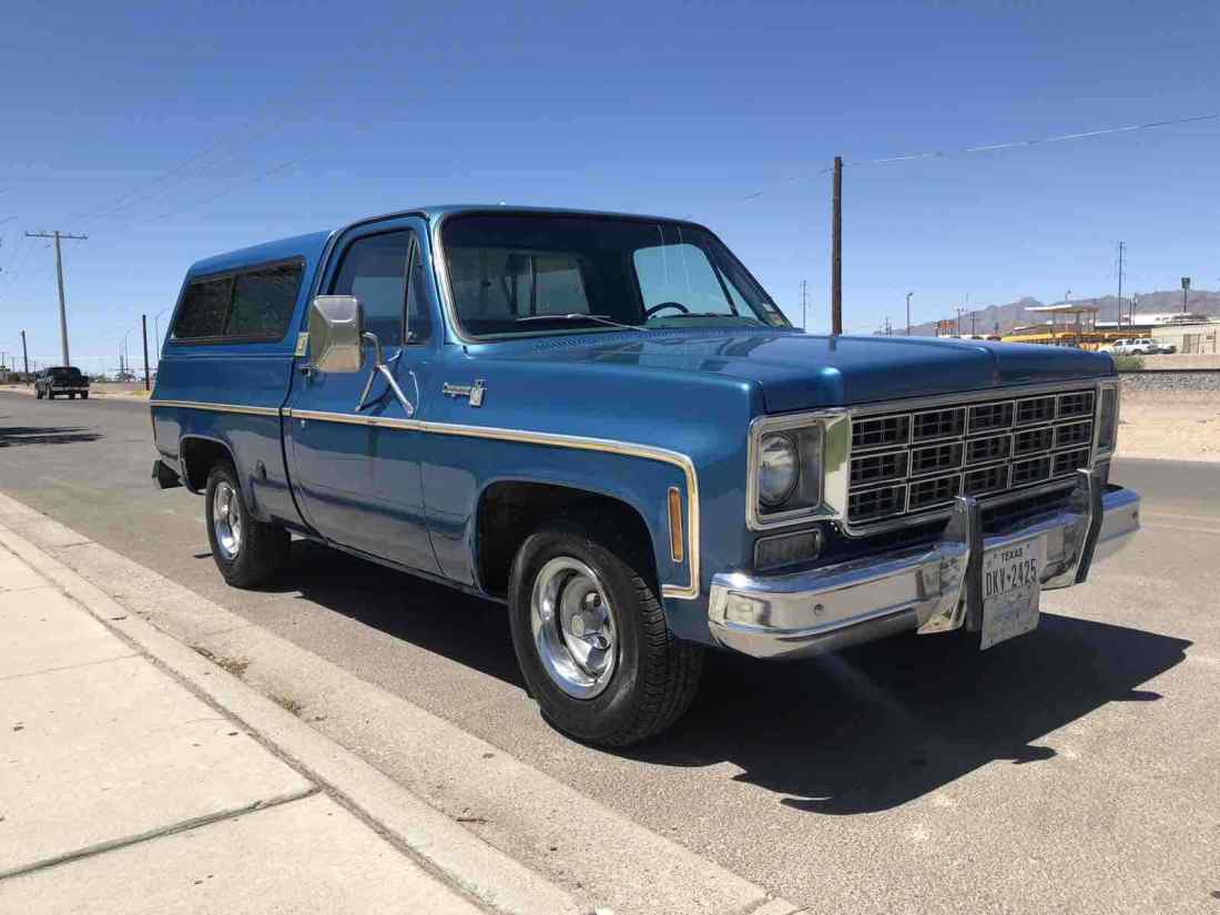 1977 Chevrolet C10/K10 Pickup Blue RWD Automatic Cheyenne 1977 Chevrolet C10/K10 Cheyenne