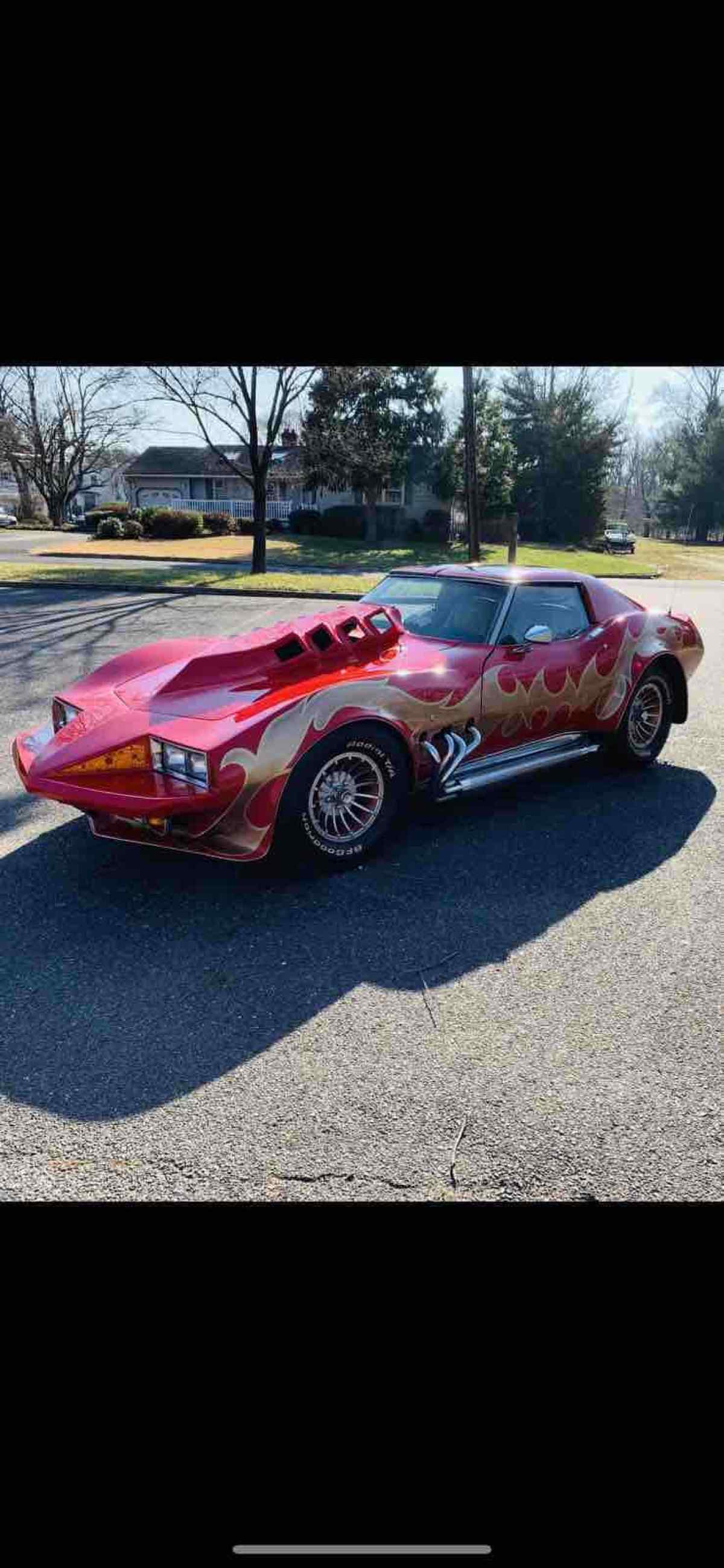 1977 Chevrolet Corvette C3 Sedan Red RWD Manual custom 1977 Chevrolet Corvette C3 custom