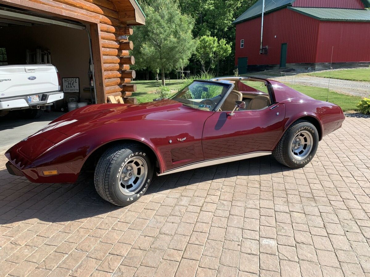 1977 Chevrolet Corvette Coupe Red RWD Manual 1977 Chevrolet Corvette