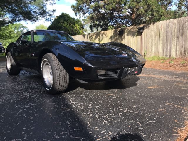 1977 Chevrolet Corvette Stingray LOW MILES 1977 Chevrolet Corvette Black on Black with Rack