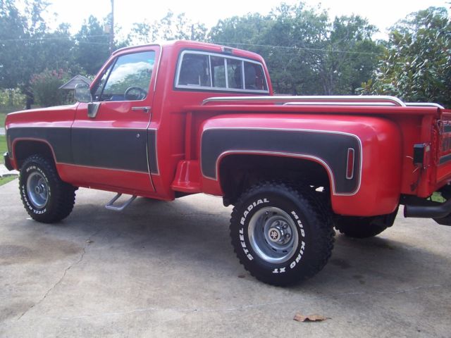 1977 CHEVROLET GMC C10 4X4 K10 SHORT BED STEP SIDE V8 AUTO 1977 Chevrolet C-10 CUSTOM