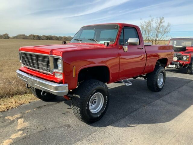 1977 Chevrolet K-10 SWB FLEETSIDE 350 AUTO PS PB 0 Red Pickup Truck 350 Automati 1977 Chevrolet Other Pickups SWB FLEETSIDE 350 AUTO PS PB