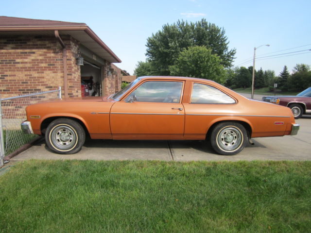1977 Chevrolet Nova, 5,194 ACTUAL Miles, Orange with Tan Interior, Estate Sale 1977 Chevrolet Nova
