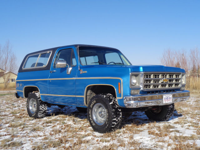 1977 Chevy K5 Blazer loaded Cheyenne pampered dry western survivor barn find NR 1977 Chevrolet Blazer