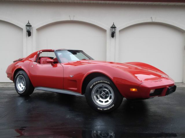1977 Corvette Red On Red Only 9,504 Actual Miles Survivor In Excellent Condition 1977 Chevrolet Corvette