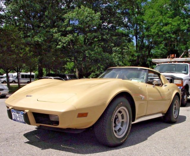1977 Corvette T-Top Tan Coupe with Buckskin Leather Interior- 38,951 miles - EUC 1977 Chevrolet Corvette