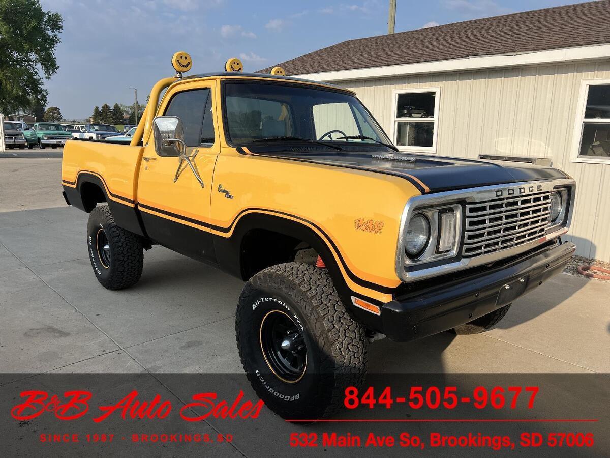 1977 Dodge Macho Power Wagon 100000 Miles Yellow 440 V8 Automatic 1977 Dodge Macho Power Wagon