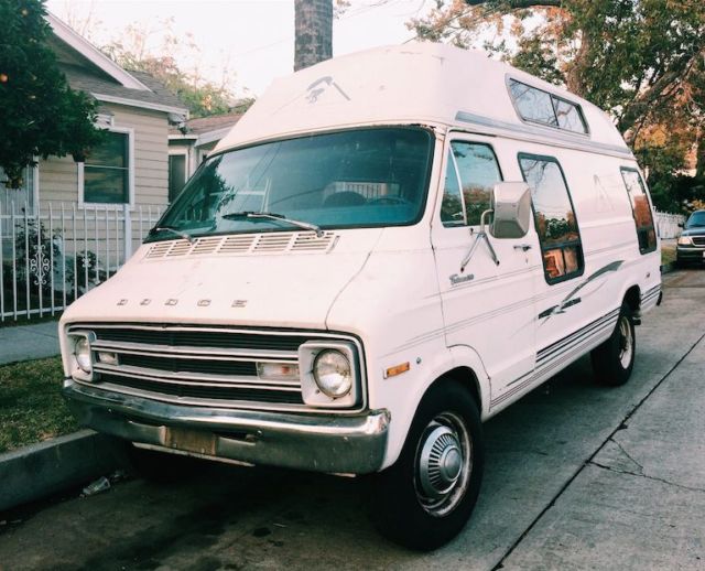 1977 Dodge Tradesman B300 maxi van with hi top camper shell 1977 Dodge Other