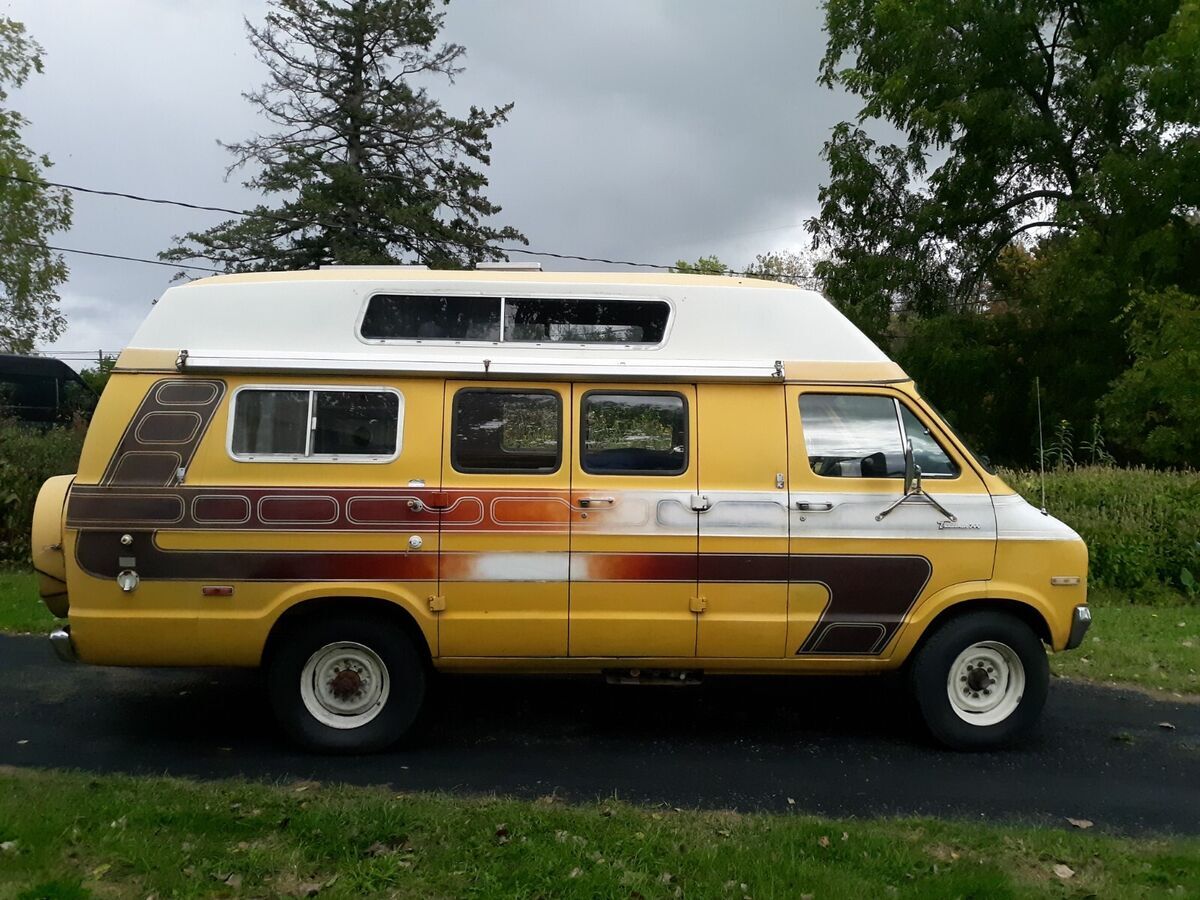 1977 Dodge Tradesman camper van by. Sierra Van - California 1977 Dodge tradesman High top camper van