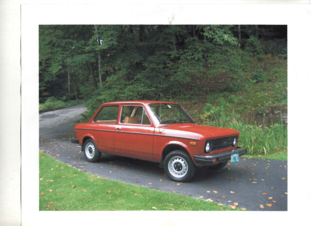 1977 FIAT 128 A1 Sedan 1300 2-Door Red w Tan Interior Low Milage with OEM Parts 1977 Fiat 128 A1 1300