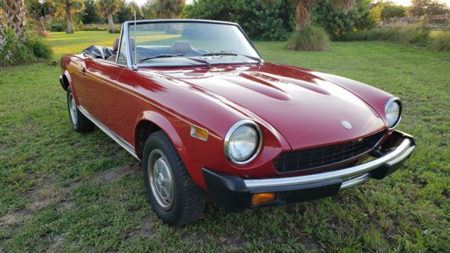 1977 Fiat Spider, original condition and miles, two owner, 1800, 49-state car 1977 Fiat 124 Spider