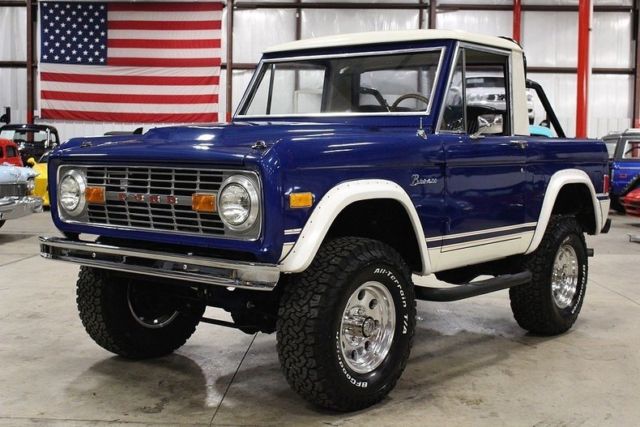 1977 Ford Bronco Half Cab 86879 Miles Blue SUV 302 V8 Automatic 1977 Ford Bronco Half Cab