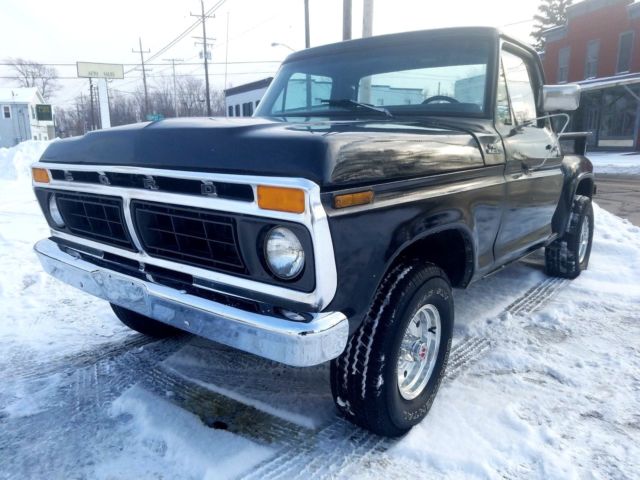 1977 FORD F-150 4x4 STEPSIDE TRUCK 351 CLEVELAND V8 4spd Manual Many New Parts 1977 Ford F-150 CLASSIC F150 4x4 351 V8 4spd STEPSIDE CLEAN!!