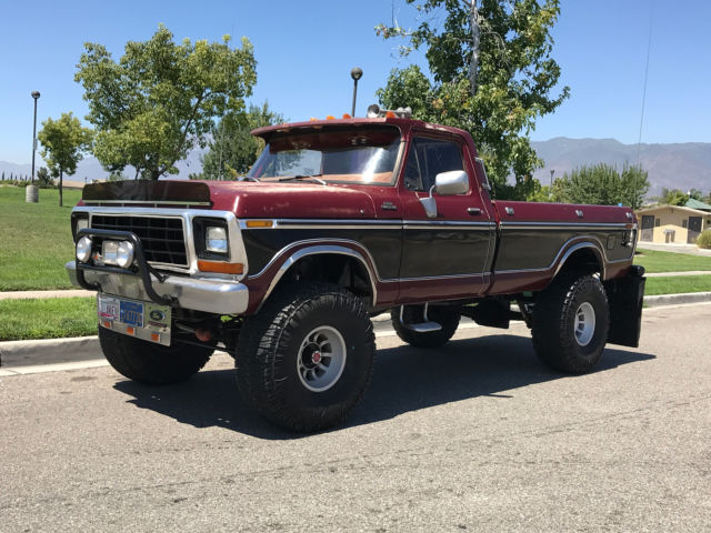 1977 Ford F150 HighBoy Custom Ranger 4x4 W/38's ORIGINAL CALIFORNIA BLUEPLATE 1977 Ford F-150