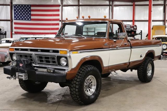 1977 Ford F250 High Boy 87871 Miles Bronze/White Pickup Truck V8 Automatic 1977 Ford F-250 High Boy