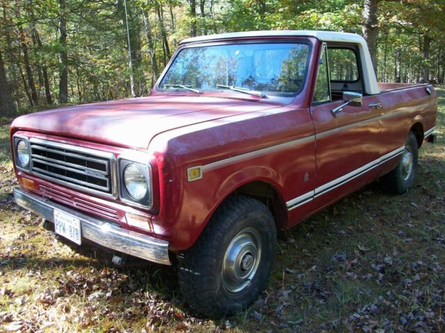 1977 International Scout Terra Pickup Truck 4x4 345 V8 Manual 1977 International Harvester Scout Pickup 4x4