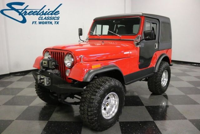 1977 Jeep CJ5 1 Red Jeep 4.2L Inline 6 3 Speed Manual 1977 Jeep CJ --