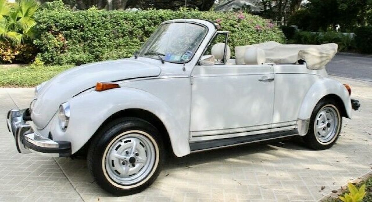 1977 Karmann VW Beetle Convertible - White on White - 27,999 Miles - Exc Cond 1977 Volkswagen Beetle - Classic White
