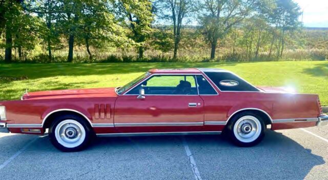 1977 Lincoln Continental Mark V 2 Door Red 1976 1978 1979 1980 1975 1974 1977 Lincoln Continental
