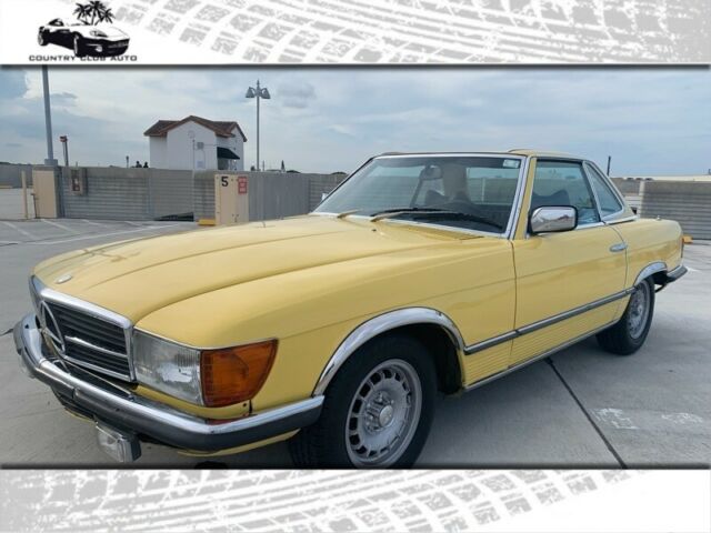 1977 Mercedes-Benz 280SL Convertible 14890 Miles Yellow 2.8L Automatic 1977 Mercedes-Benz SL-Class Convertible