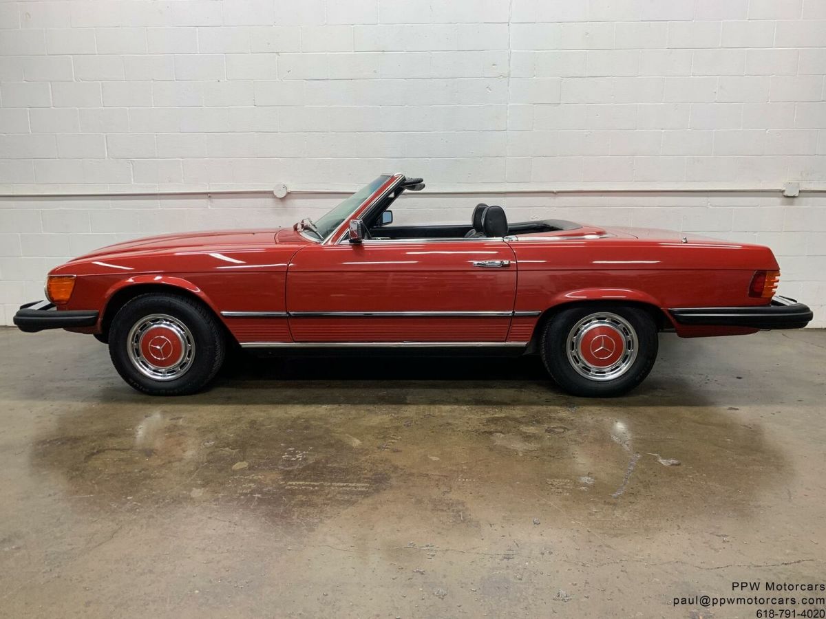 1977 Mercedes-Benz SL-Class 450SL 76,248 Miles Brilliant Red Convertible 4.5L V8 1977 Mercedes-Benz SL-Class 450SL