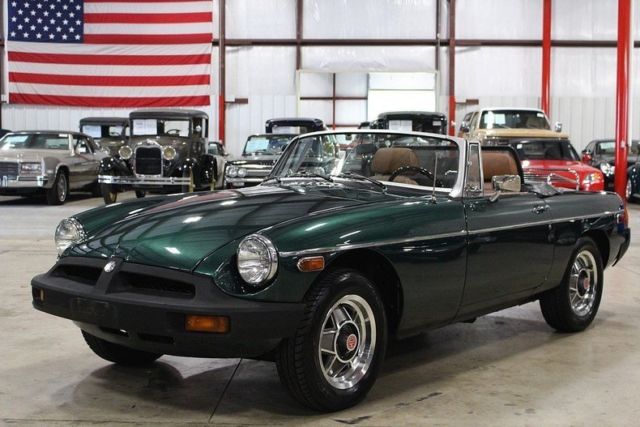 1977 MG MGB 75781 Miles Green Convertible 4 Cylinder 5 Speed Manual 1977 MG MGB --