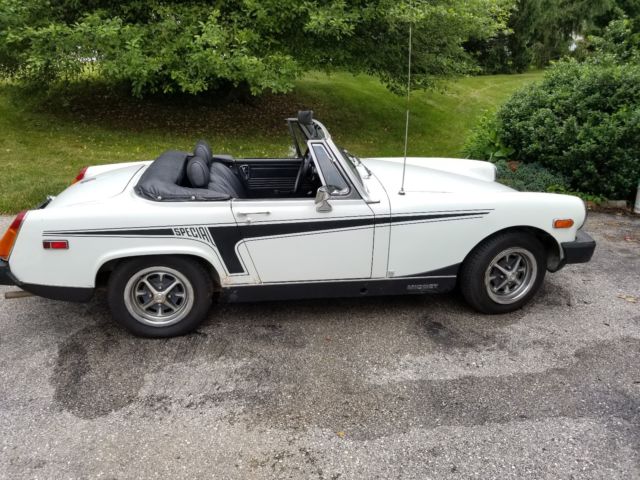 1977 MG Midget Convertible 4 Speed White Special 1977 MG Midget Convertible