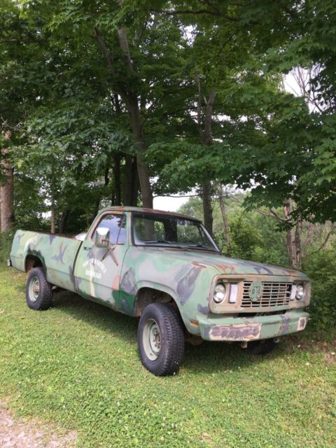 1977 Military W200 Pick Up 1977 Dodge Other Pickups