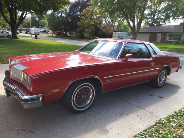 1977 OLDSMOBILE CUTLASS SUPREME BROUGHAM RED 2DR LANDAU TOP 87K ORIGINAL MILES 1977 Oldsmobile Cutlass Supreme Brougham 2 dr