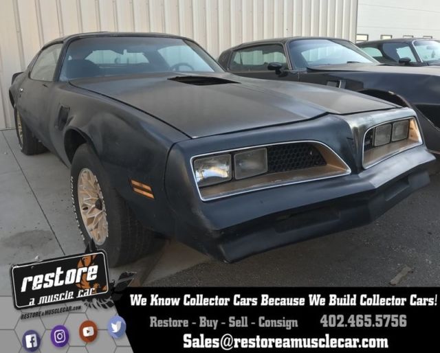 1977 Pontiac Trans Am 55577 Miles Starlight Black Coupe Pontiac 400, W72 - T/A 1977 Pontiac Trans Am --
