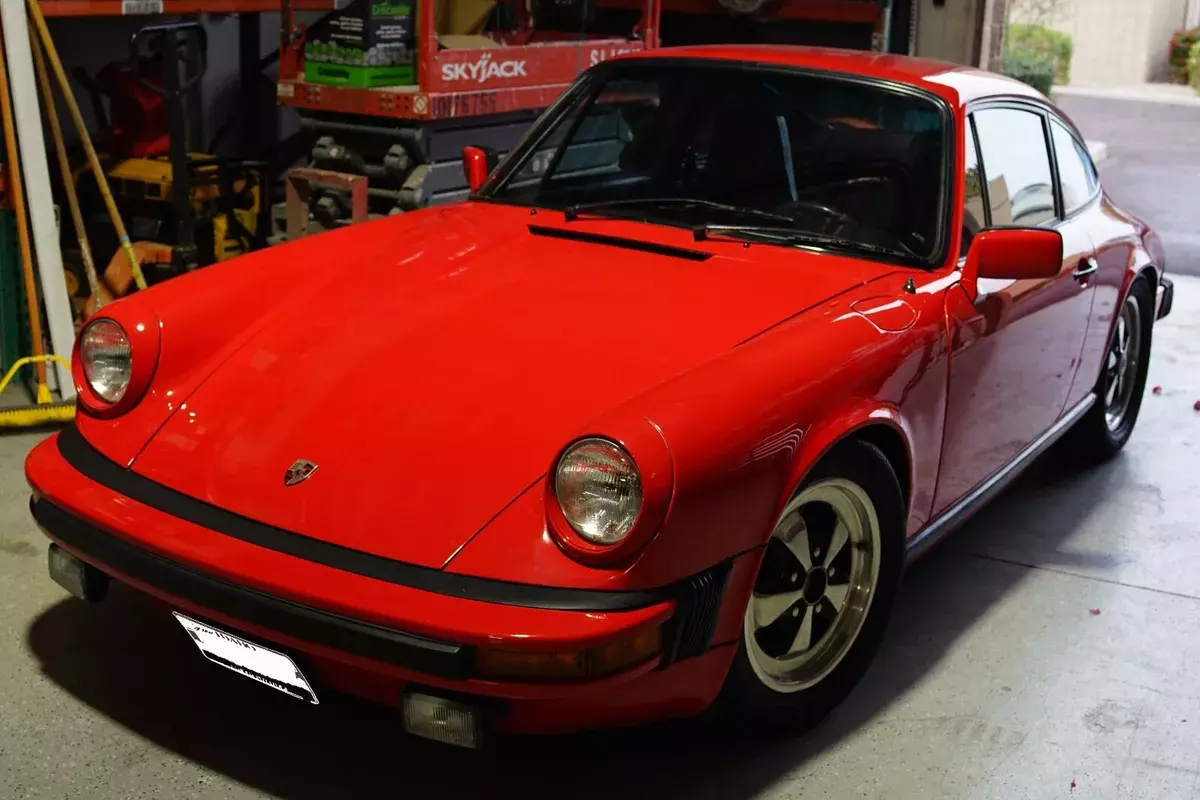 1977 Porsche 911 S Sunroof Delete Guards Red over Black 1977 Porsche 911 S
