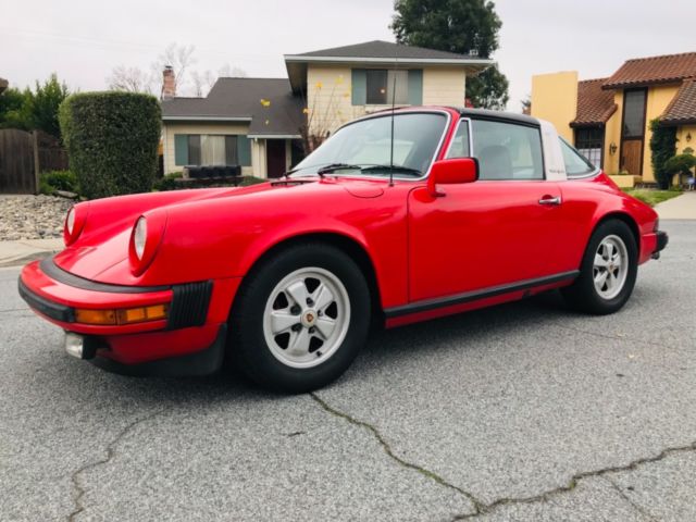 1977 Porsche 911 S Targa, Gaurds Red, Black Interior, No Rust or Accidents 1977 Porsche 911 911 S Targa