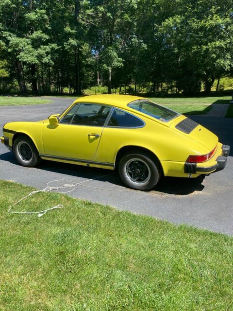 1977 Porsche 911S, Coupe, Sunroof Delete, Light Yellow, Complete 1977 Porsche 911 911S