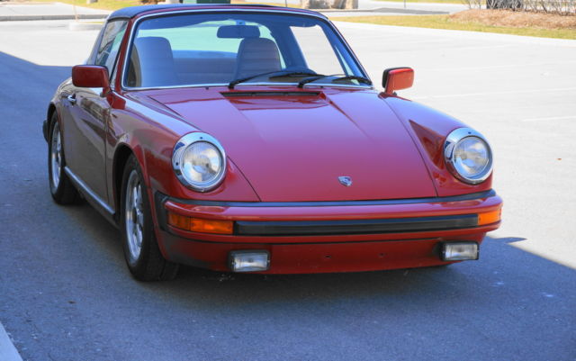 1977 Porsche 911S Targa Peru Red on Tan 1977 Porsche 911