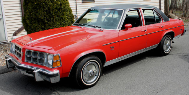 1977 Red Pontiac Ventura SJ Rust Free One Owner Red w/ Black Vinyl Roof 48K Nice 1977 Pontiac Ventura SJ 2Z69